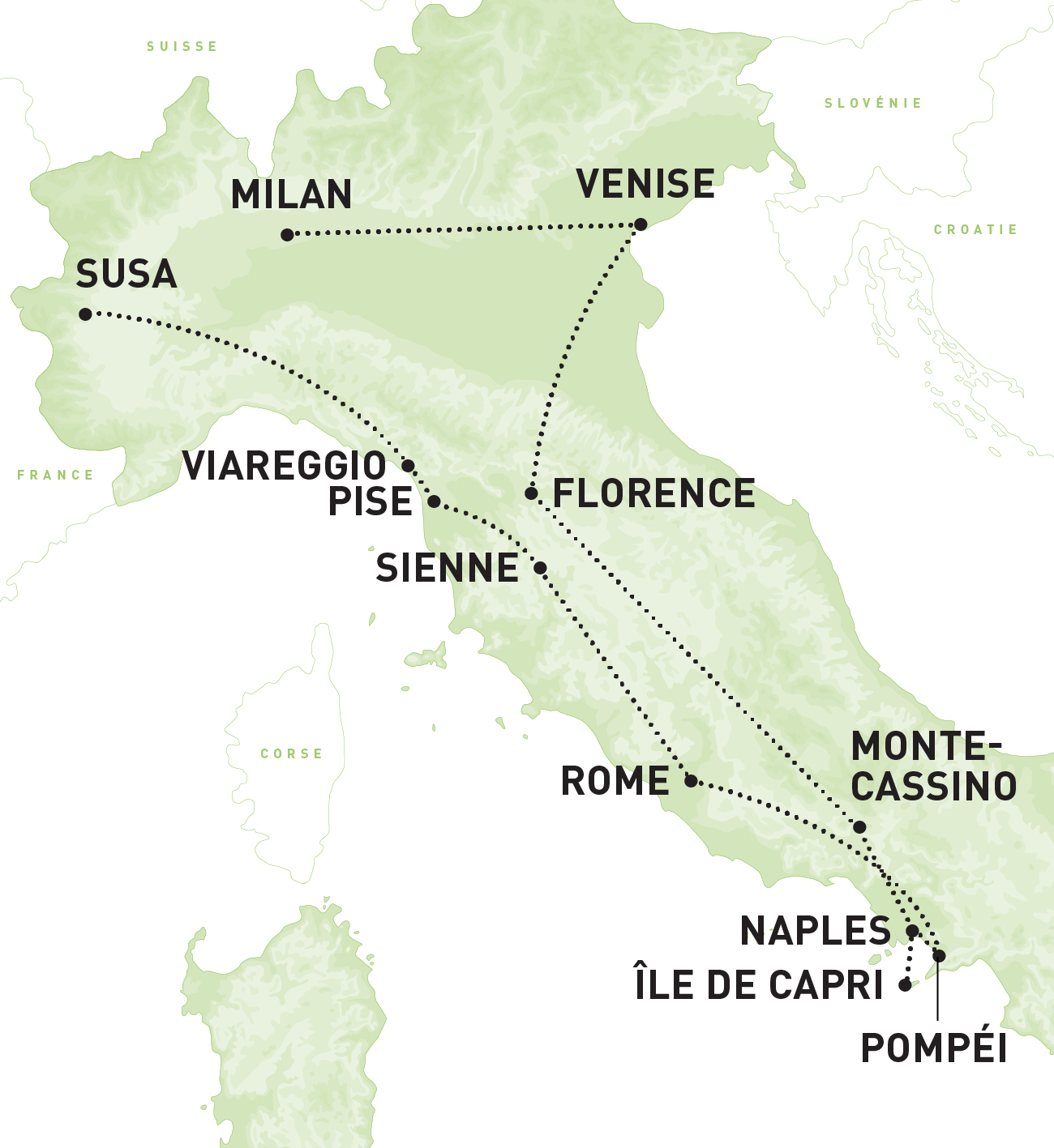 Italie Grand Tour De L Italie Region Sud Ouest